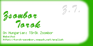 zsombor torok business card