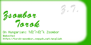 zsombor torok business card